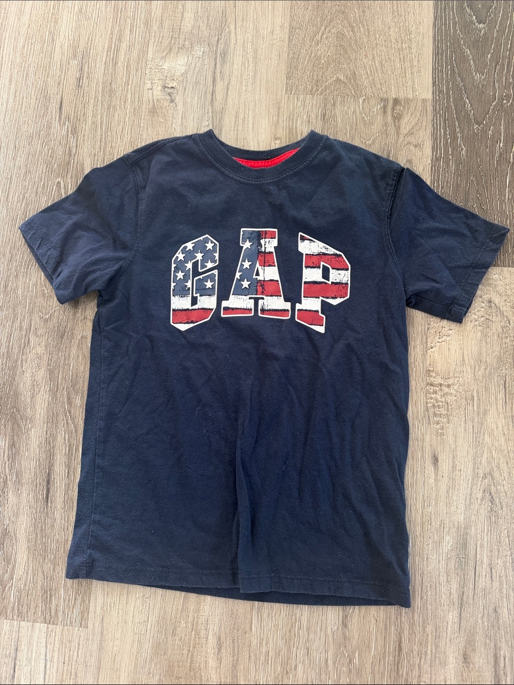 GAP Navy Short Sleeve Tee with Stars & Stripes Logo